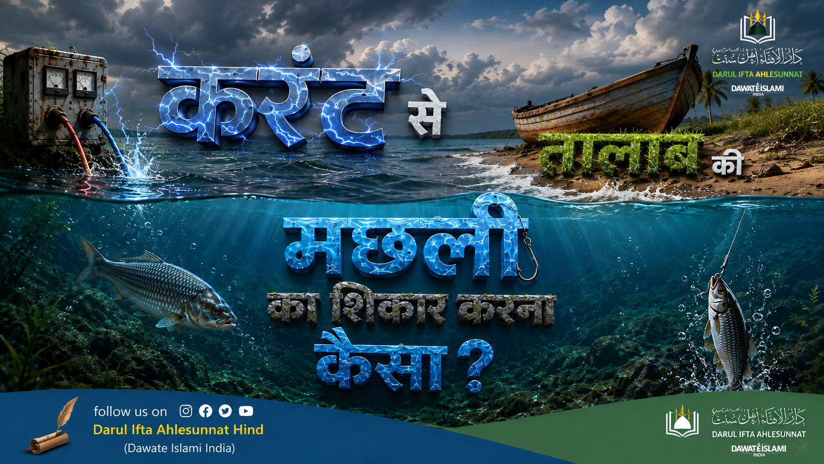करंट से तालाब की मछली का शिकार करना कैसा ?